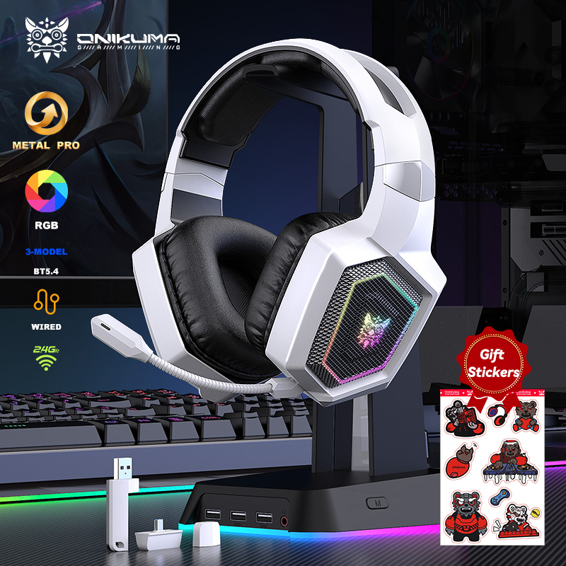 Pc Gaming Earphones - ONIKUMA 2.4GHz ワイヤレスゲーミングヘッドセット PS5 PS4 PC