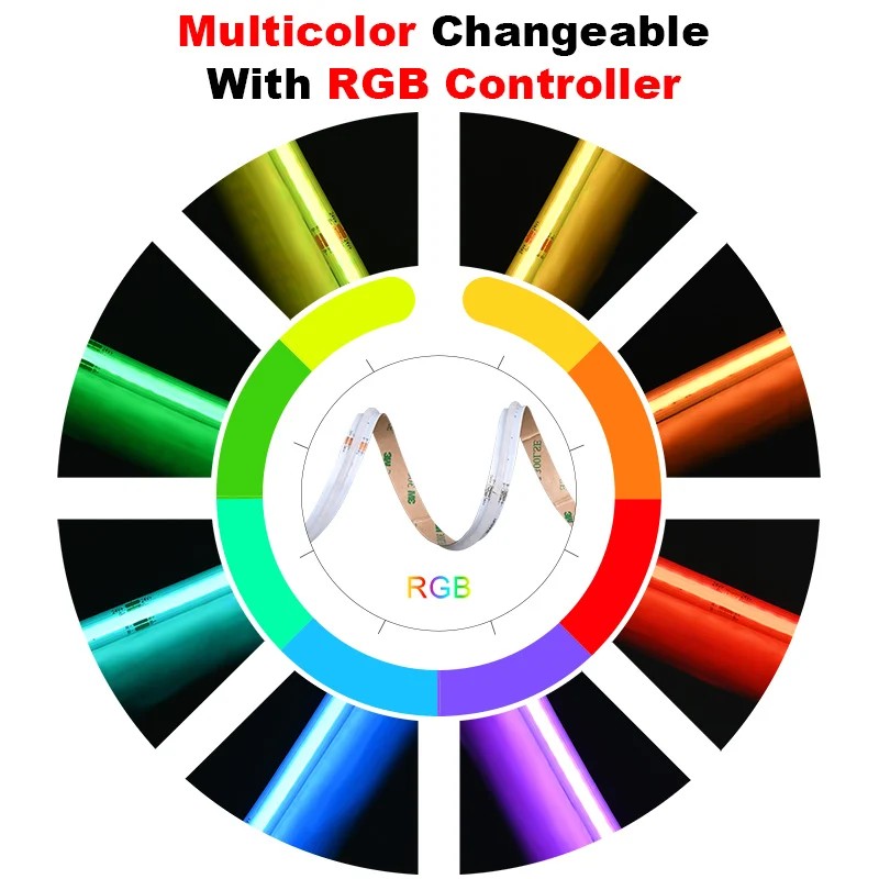 ホットセール ドットレスRGB調光可能 12v 24v 10 - Rgb Light Strip のレビューと価格