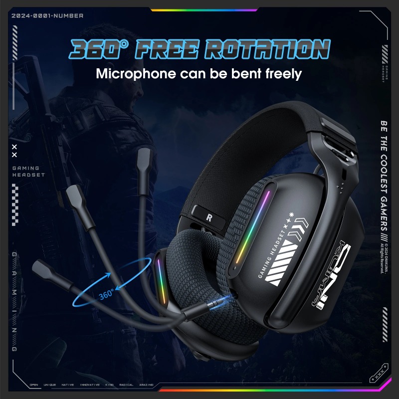 ONIKUMA GT808 ワイヤレスゲーミングヘッドセット - Pc Gaming Earphones のレビューと価格