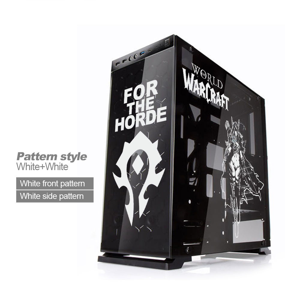 世界での配送-PCケース、落書きのビニールステッカー、atx - Pc Gaming World Of Warcraft のレビューと価格