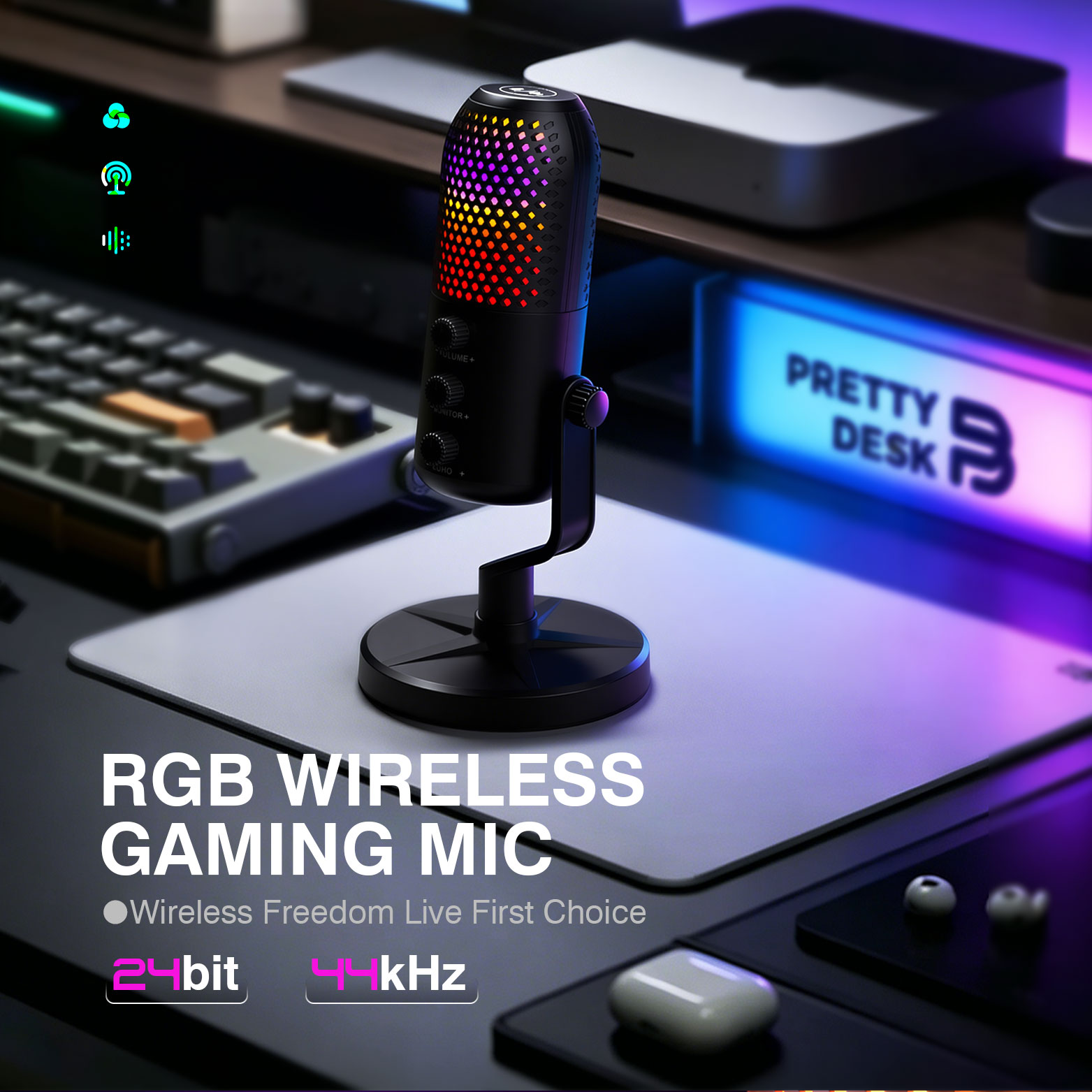 RGB USBコンデンサーマイク、PC、PS5対応、ポッドキ - Pc Gaming Discord のレビューと価格