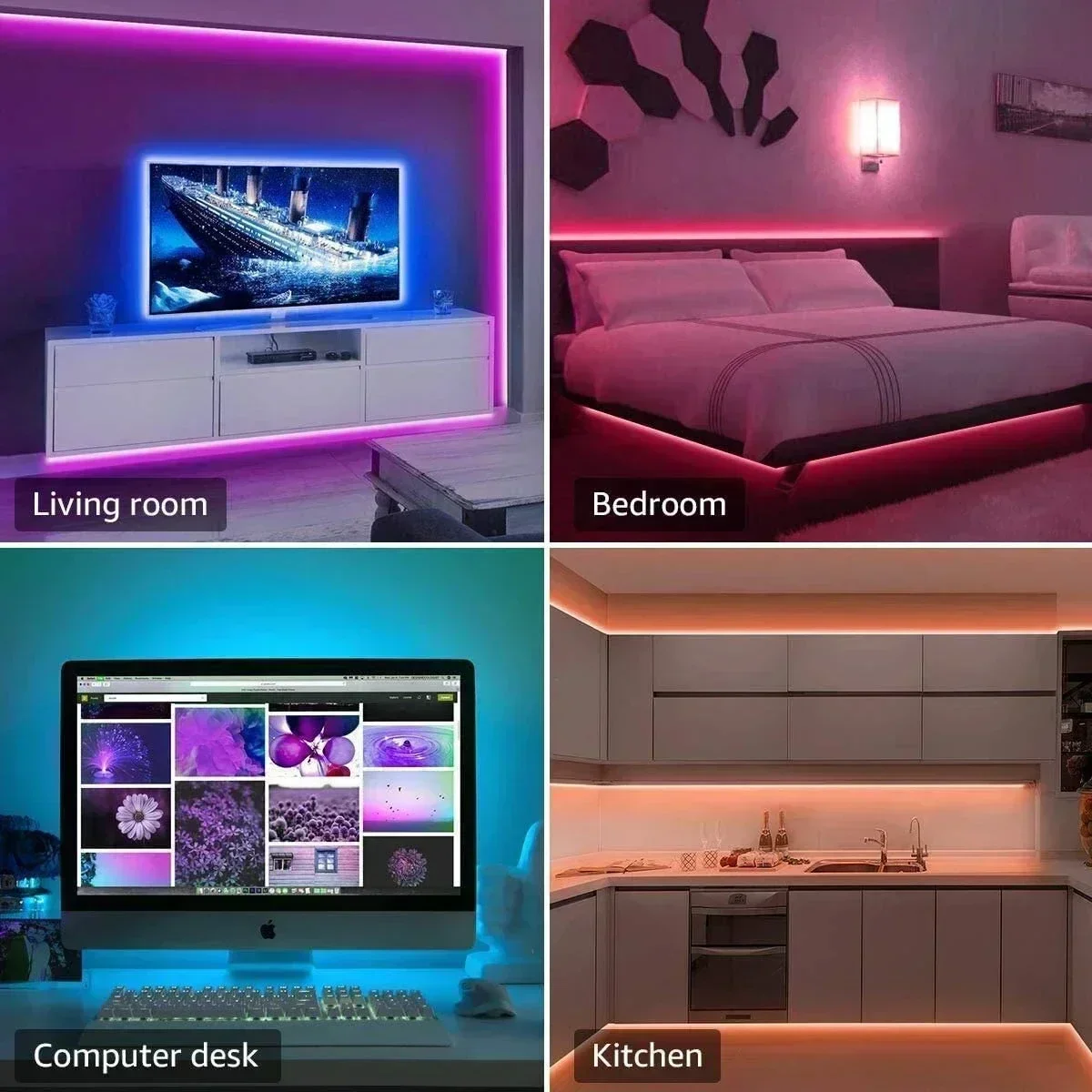 スマートRGB LEDゲーミングライトストリップ USBクリ - Rgb Light Strip のレビューと価格