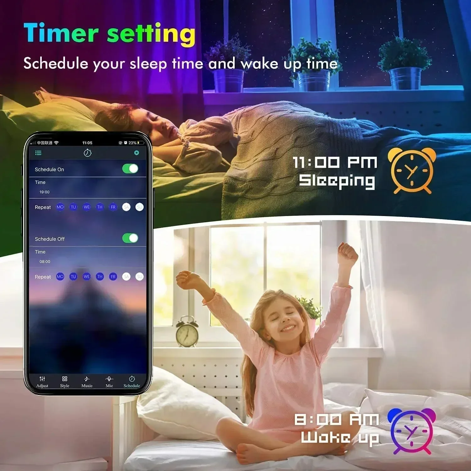 スマートRGB LEDゲーミングライトストリップ USBクリ - Rgb Light Strip のレビューと価格