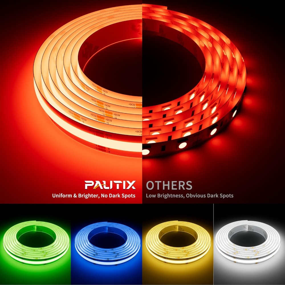 5V USB COB RGB LEDストリップライト 1.5 - Rgb Light Strip のレビューと価格