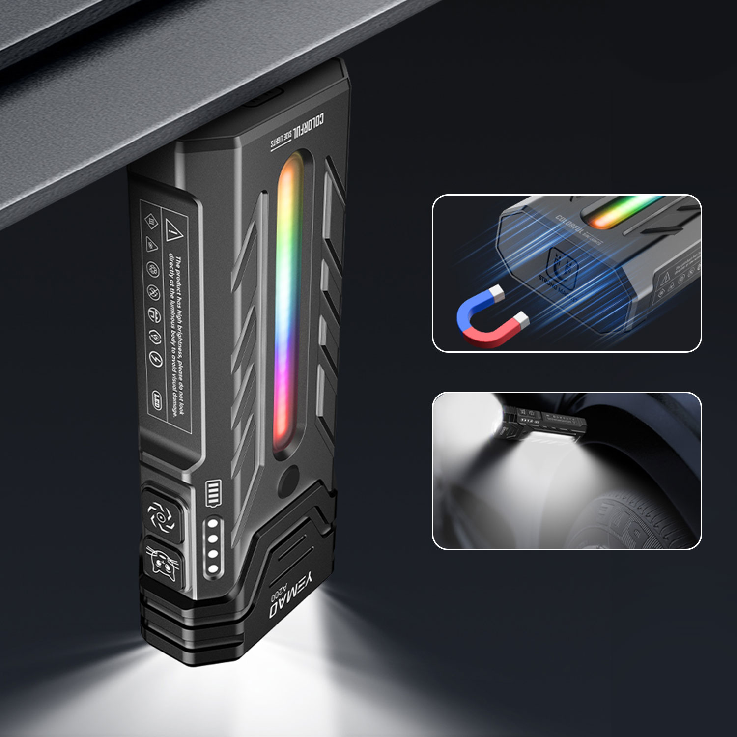 5200LM革新的な多機能ポータブルRGB LED懐中電灯、 - Rgb Light Strip のレビューと価格